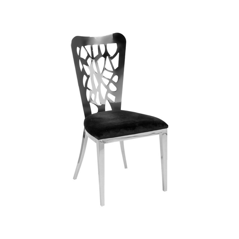 CY6156 Metalinė Kėdė Juoda