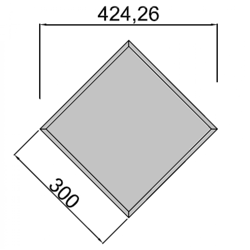 30x30cm kvadratas